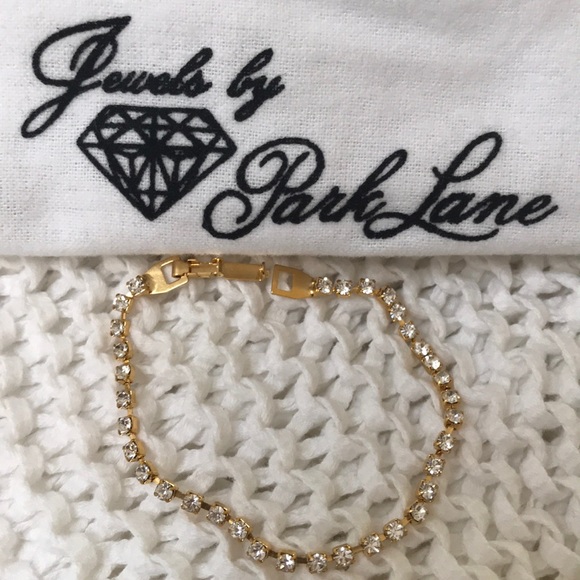 NWT PARK LANE GOLDTONE CRYSTAL TENNIS BRACELETS - Picture 3 of 4